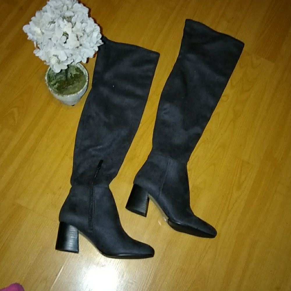 NWT Vince Camuto Kantha Tall dark grey boot sz 6M